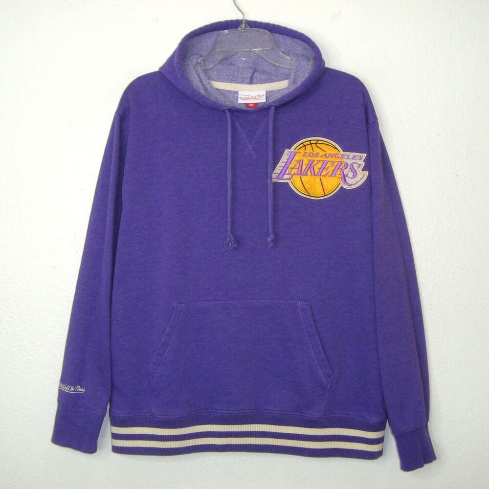 Mitchell & Ness Los Angeles Lakers HWC Cotton Blend Hoodie Sweatshirt Size XL